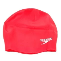 SPEEDO Bonnet De Bain Speedo Jun Moulded Sil P12 Rouge 7-489