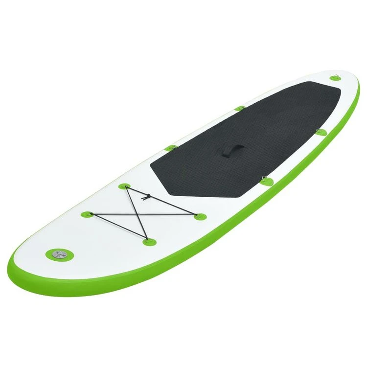 VIDAXL Ensemble De Planches SUP Gonflables Vert Et Blanc 4 VIDAXL Ensemble De Planches SUP Gonflables Vert Et Blanc – Image 2