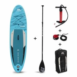 Alice's Garden Pack Stand Up Paddle Gonflable Vapor 10'4 Avec Pompe Haute Pression Double Action. Pagaie. Leash Et Sac De Rangement Inclus