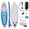HOMCOM Stand Up Paddle Gonflable Surf Planche De Paddle Pour Adulte Dim. 305L X 75l X 15H Cm Nombreux Accessoires Fournis PVC