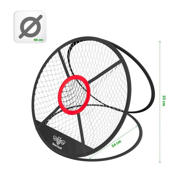 BEE GOLF Filet D'entrainement De Golf Chipping (ø 60 X P 54 X H 55 Cm) Avec Cible Et Housse De Transport 4 BEE GOLF Filet D'entrainement De Golf Chipping (ø 60 X P 54 X H 55 Cm) Avec Cible Et Housse De Transport – Image 2