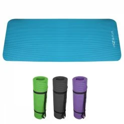 VIVEZEN Tapis De Yoga, De Gym, D'exercices 180 X 60 X 1,2 Cm + Sac De Transport