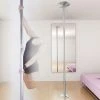 VIDAXL Barre Pole Dance Taille Est Extensible Et Reglable De 2,24 M A 2,75 M Pour Differentes Hauteurs De Plafond
